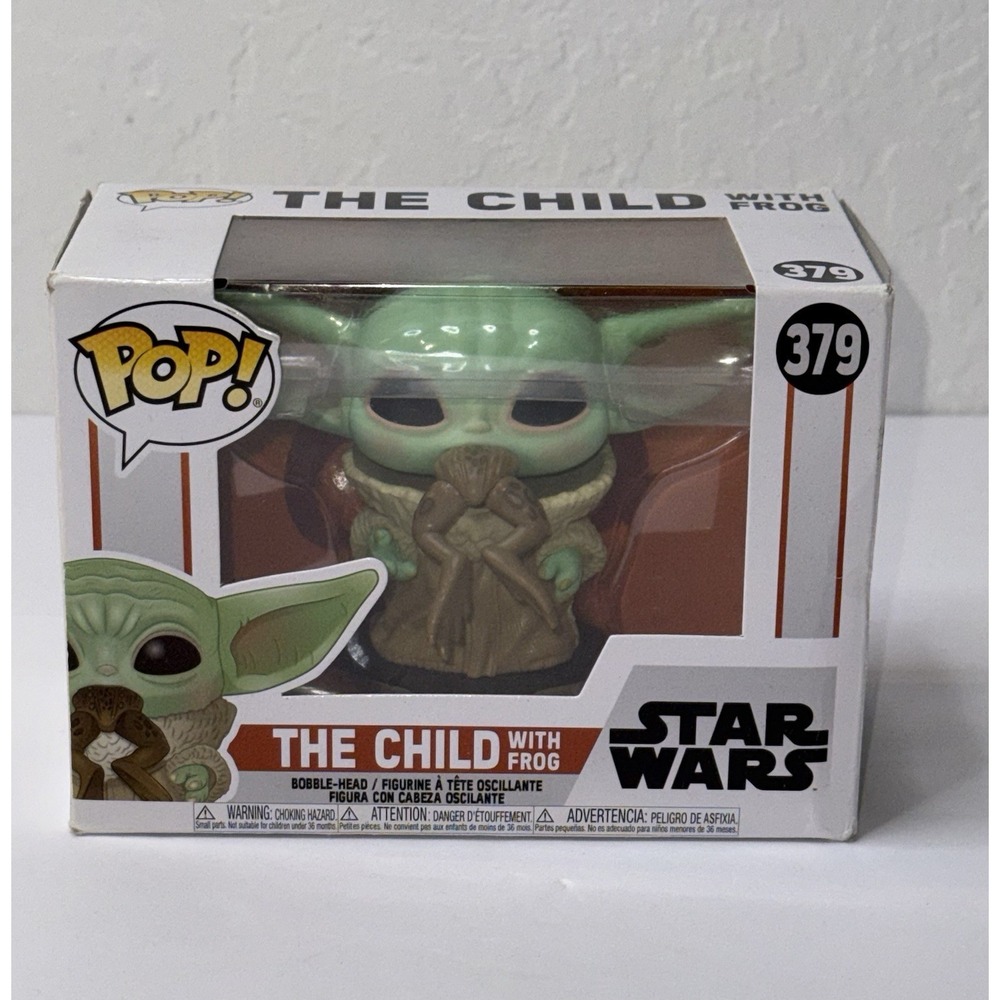 Funko‎ POP! #379 The Child with Frog Grogu Star Wars Mandalorian Bobble Head NEW